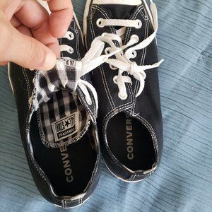 Converse All Star Womans Size 9 Black Shoes